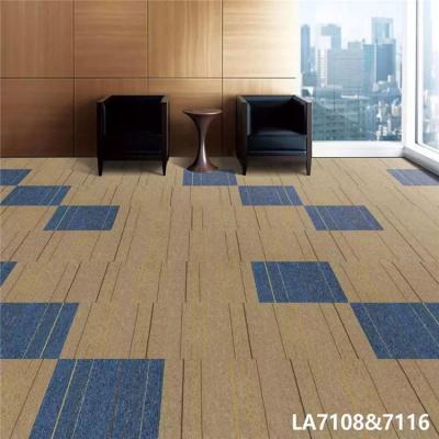 China Cheap Price Soft Washable PVC Washable Polypropylene Shaw Carpet Tile High Quality Thick Home Office 50x50 for sale