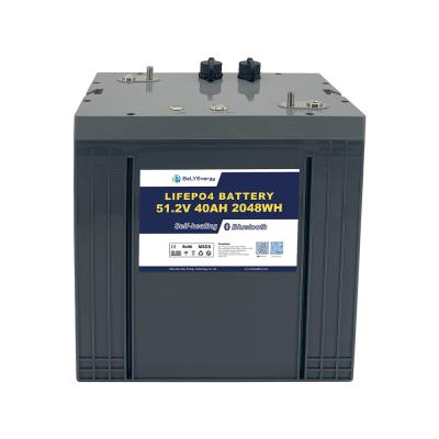 China Golf Cart Lithium Battery with LiFePO4 and communication function included 48V40AH for sale