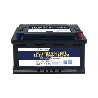 China RV Battery for Energy Storage with BT and self-heating LiFePO4 lithium battery 12V 150AH for sale