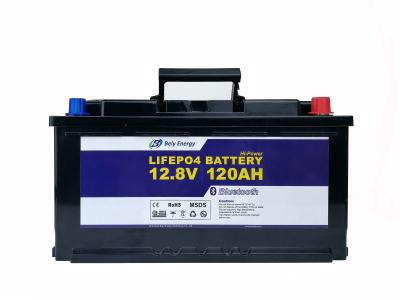 China Batterij van het het Jachtlithium van Bluetooth 12V 120Ah de Slimme voor Marien UPS Te koop