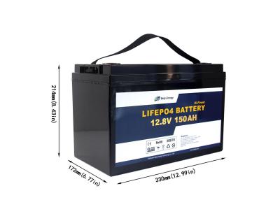 Κίνα Επαναφορτιζόμενη LiFePO4 μπαταρία CE MSDS 12V 150AH για το κάρρο γκολφ προς πώληση