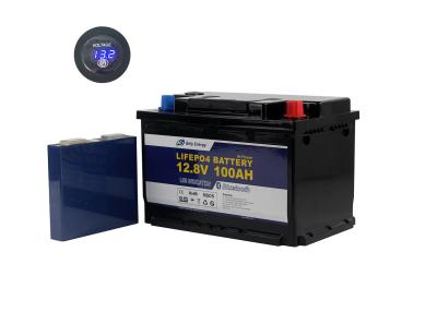 China De Batterijpak van straatlantaarnmarine lithium battery 100Ah 12V Lifepo4 met Vertoning Te koop