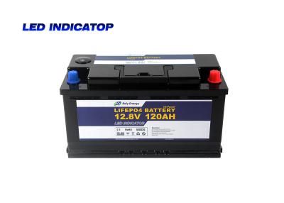 China Bateria submarina 12V 120Ah de Ion Battery Lifepo 4 do lítio dos barcos com exposição de diodo emissor de luz à venda