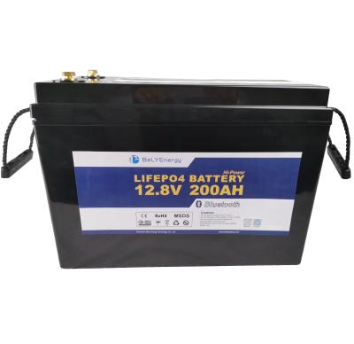 China De Batterij van BMS Controlled Safety 12V 200AH LiFePO4 met Bluetooth In real time Te koop