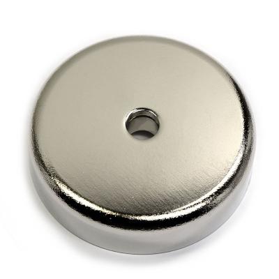 China Kellin Neodymium Pot Magnet Magnetics 249 LB Super Power Neodymium Cup Magnet 0.59 Thick x 2.36 Diameter for sale