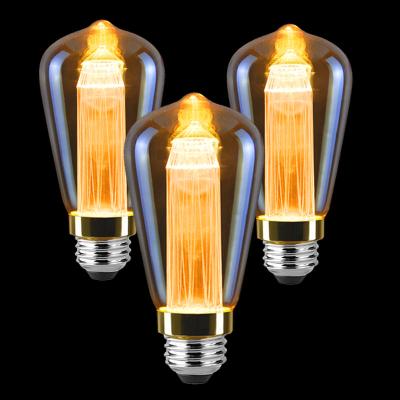 China Hotel Vintage Edison LED Light Guide Bulbs ST64 3W 220V 110V E26/E27 Base Warm White Replacement Bulbs 2200K for sale