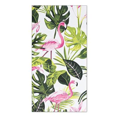 China Wholesale customized microfiber flamingo hot sale toalla playa digital printing double sided sunscreen shawl for sale