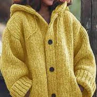 China Anti-wrinkle new women's hooded cardigan in autumn and winterplus size sweater for sale