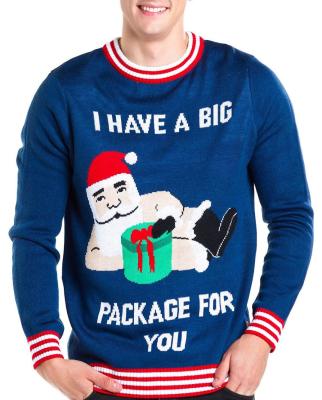 China 2022 European and American men's Christmas printing sweater anti-wrinkle for sale