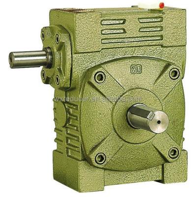 China WPW Worm Reducer Box , Cast Iron Reducer WPW40-250 Worm Electric Motor Gearbox for sale