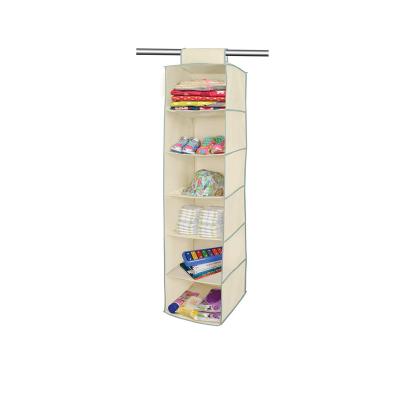 China Traditional Cubby Hanging Shelf Organizer with Hook for Home Clothing Clothing Accessories Closet Storage Organizer for sale