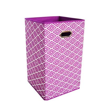 China Sustainable New Design Custom Foldable Fabric Laundry Storage Basket for sale