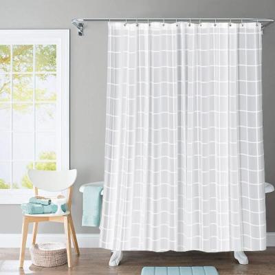 China Sustainable Waterproof PEVA Plastic Shower Curtain for sale