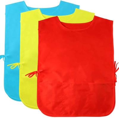 China Water Resistant Washable Children's Art Smock 3 Roomy Pouch for sale