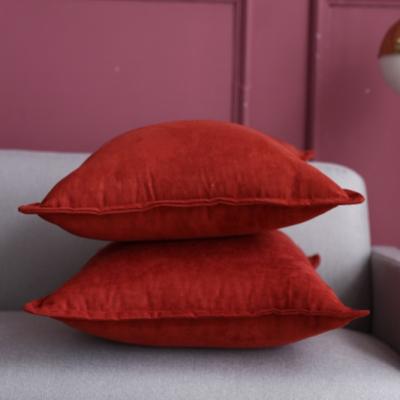 China Red and Black Pillow Plug Cover Cushion Christmas Deer Milu Grid PP Cotton Case for sale