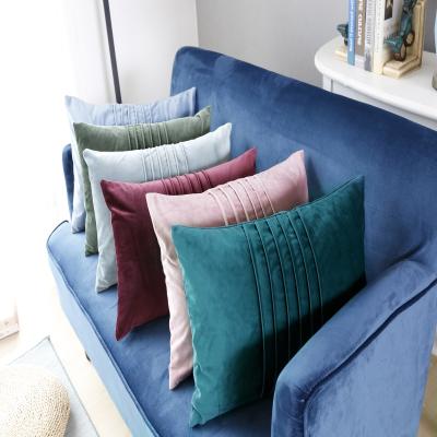 China Solid Dutch Pillow Case Organ Dutch Crepe PP Cotton Velvet Velor Velvet Sofa Cushion Pillow for sale