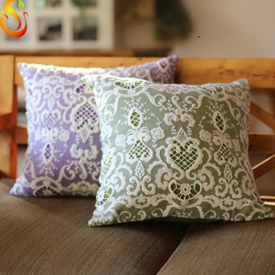 China 45*45cm French Style Washable Lace Fabric Cushion Cover Decoration Cushion Cover Wholesale for sale