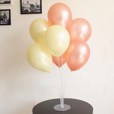 China Balloon acrylic plastic transparent clear column base for wedding party decoration globos balloon table balloon stand kit for sale