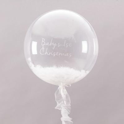 China Hot selling 2020 wedding party decoration 36 inch tpu helium balloon transparent Bobo clear balloon for event party decoration for sale