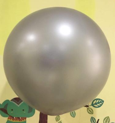 China 36 inch hot sale new arrival cheap huge silver latex balloons gift toy for party decorations for sale