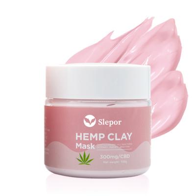 China BLIW Private Label Skin Care Nourishing Hemp CBD Facial Oil Moisturizing Whitening Pink Rose Clay Face Mask for sale