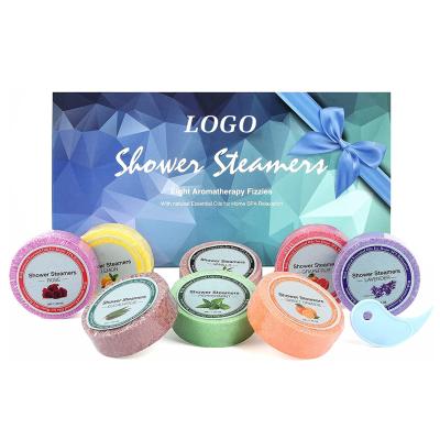 China Hot Selling Home Hotel Spa Spa BLIW Shower Bombs Organic Scented Aromatherapy Flower Shower Steamers Tablets for sale