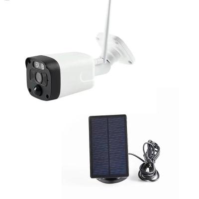 China WiFi Tuya 1080P Security Bullet Solar IP Camera 2MP Outdoor Surveillance IP66 Solar Waterproof Two Way Night Vision NIGHT VISION Manufacturer for sale