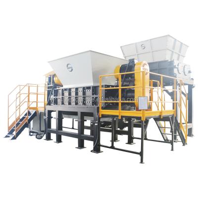 China Factory ISO9001 Certif Premium Quality Plastic Recycling Machine Two Shaft Shredder for sale