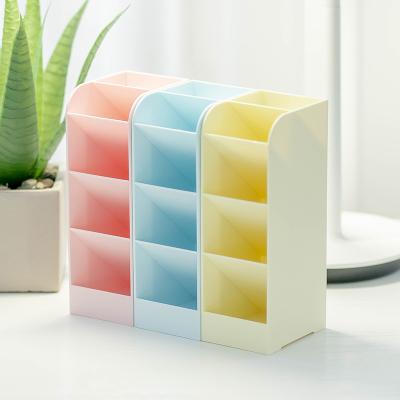 China New Products Eco-friendly Plastic Desktop Storage Cute Desk Organizer Pen Holder For Office for sale