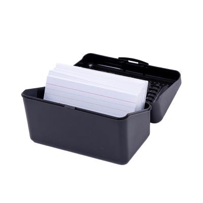 China Office Stationery Hot Selling Card Holder Small 3X5 Storage Case File Box Plastic Multifunctional Card for sale