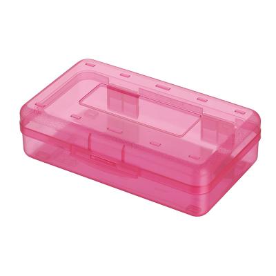 China Schools & Custom Offices 2021 Stationery School Custom Frosted Transparent Clear PP Plastic Pencil Case for sale