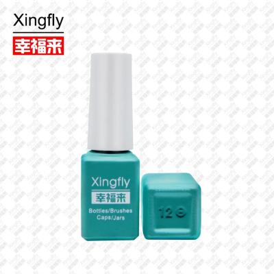 China Botella compacta de esmalte para uñas de 6 ml con collar de vidrio y tapa de tornillo en venta