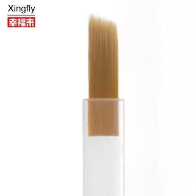 China Escobilla de pintura de uñas Escobilla de reemplazo de arte de uñas con cabello de fibra de nylon duradero y flexible en venta