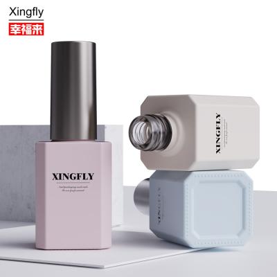 China 15ml Nail Polish Bottle UV Cosmetic Packaging Empty Nail Polish Bottles With Brush for sale