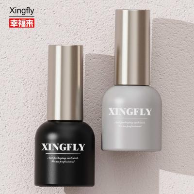 China 14ml Nail Polish Bottle Empty Glass Nail Polish Uv Gel Cosmetic Packaging Bottles for sale