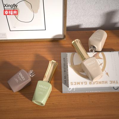 China 12ml Nail Polish Bottle Top Coat Nail Polish Cosmetic Packaging gel nail polish glass bottle for sale