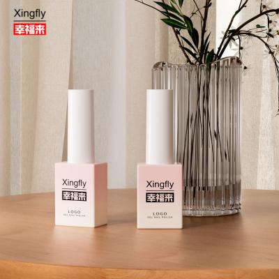 China Botellas de esmalte de uñas de 8 ml Logotipo personalizado Cuadrado Gel de uñas botella de esmalte vacía en venta