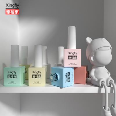 中国 17ml カスタムLOGO カラー UVジェル 空のジェル ネイルポーチ ボトル ブラシキャップ付き 販売のため