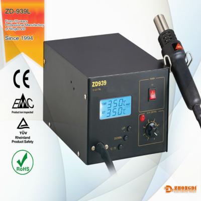 China Electronics Zhongdi ZD-939L Black Hot Air SMD Rework Station Hot Air Gun Desoldering Gun Digital ESD Station For BGA IC Temperature for sale