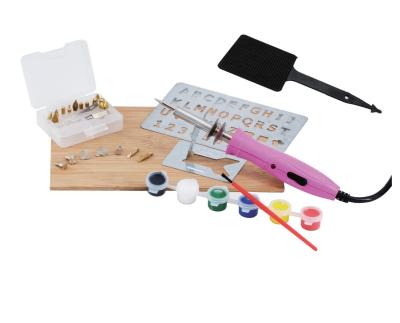 China Zhongdi ZD-972L ZD-972M Dual Wattage Wood Pyrography Soldering Burning Kit for Beginner to Mastery Pyrography Pen Wood Burner 22 Tips Stencile for sale