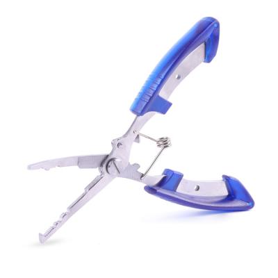 China Fishing Amazon Hot Sale Fishing Pliers Stainless Steel PVC Handle Lure Tools Hook Line Solvent Cutters Fishing Pliers for sale