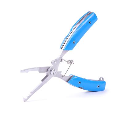 China Fishing Multifunctional Fishing Line Pliers Cutters Split Ring Opener Outdoor Lure Pliers for Fishing Stainless Fishing Pliers for sale