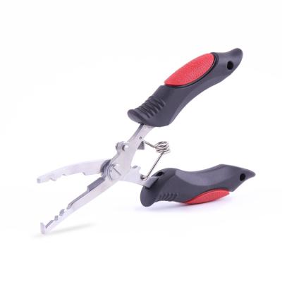 China Fishing Line Cutter PP+TPR Handle Fishing Pliers Stainless Steel Lure Pliers Split Ring Opener Outdoor Fishing Pliers for sale