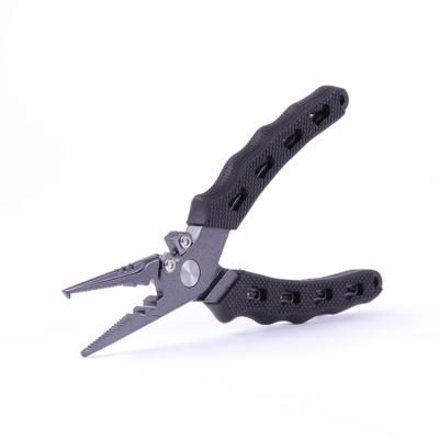 China Fishing Stainless Steel Fishing Pliers With Coat Soft Handle Hot Selling TPR Portable Lure Pliers Fishing Pliers for sale