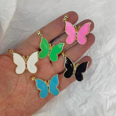 China Wholesale Fashionable Letter Guangzhou Painting Butterfly Pendant for sale