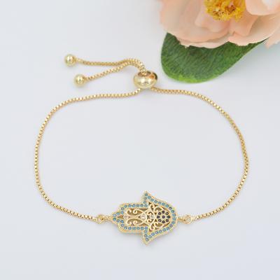 China 18K Gold Cute Fashion Bangle Ladies DIY Muslim Bracelet for sale