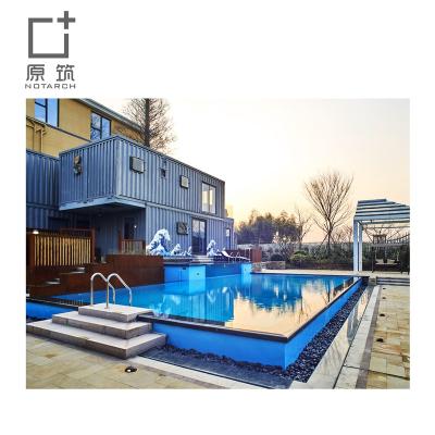 China Prefab Parking Container House Kits Modern Container Hotel / Luxury Residensial With Toilet for sale