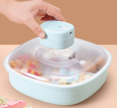 China Automatic fruit keepfresh snack container food airtight seal vacuum stored reusable storage box for sale