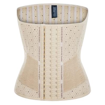 China Anti-Bacterial Wholesale Womens Tight Body Shapers sexy Colombian 13steel 25steel latex waist trainer 9 steel boned corset for sale