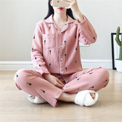 China Plus Size Cotton Pajamas Women Night Wear Family Pajamas 2021 Wholesales for sale